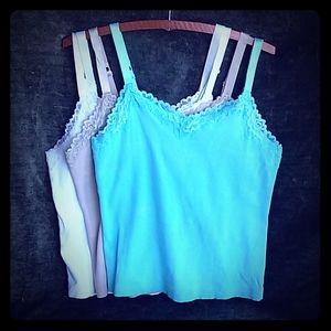 Set of 4 Chico's tank lace top Tees size 1